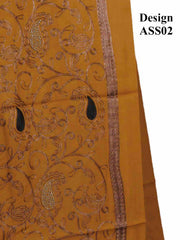 Winter Pashmina Stone Aari Embroidery Shawl
