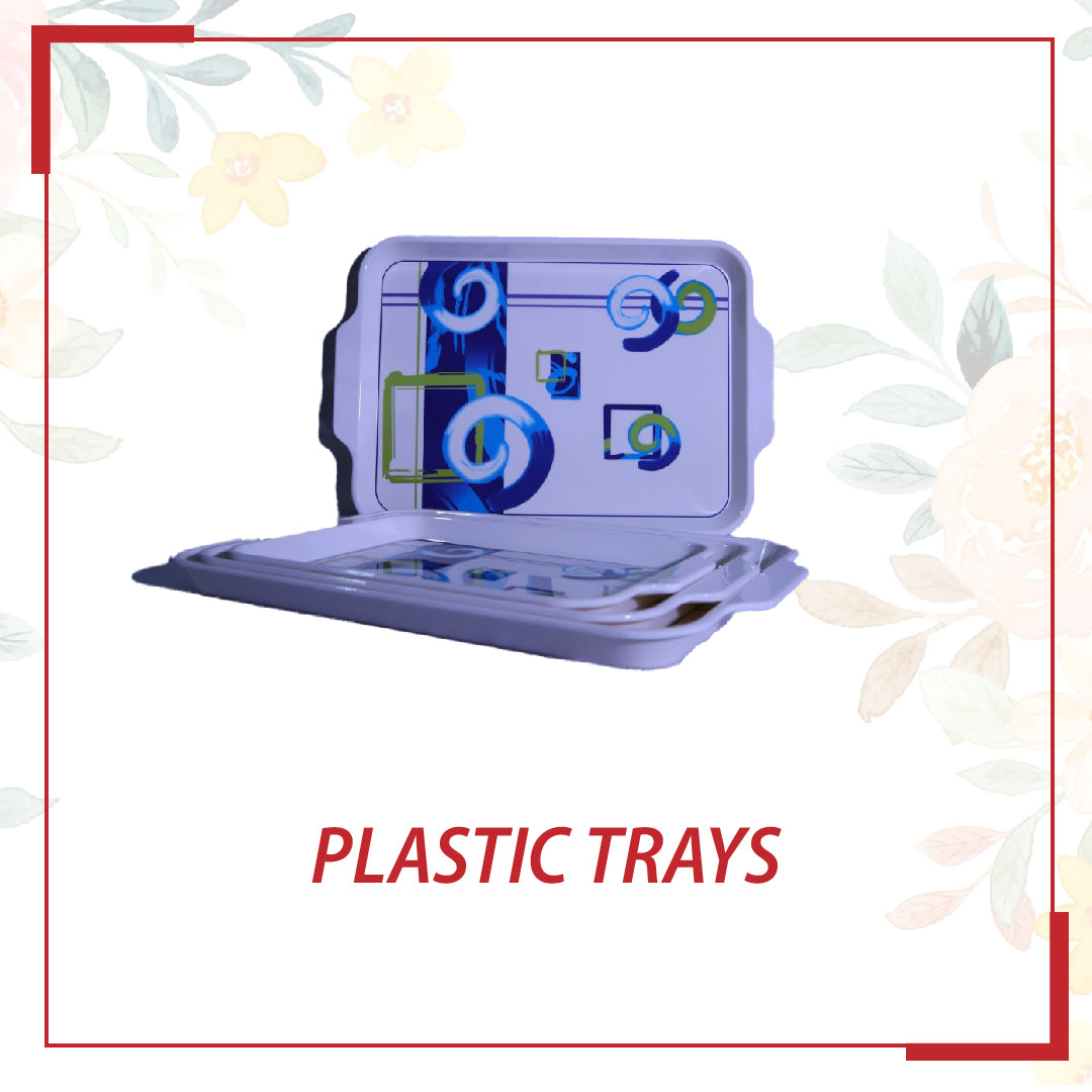 3pcs Double Glazed Plastic Tray Set (P4)