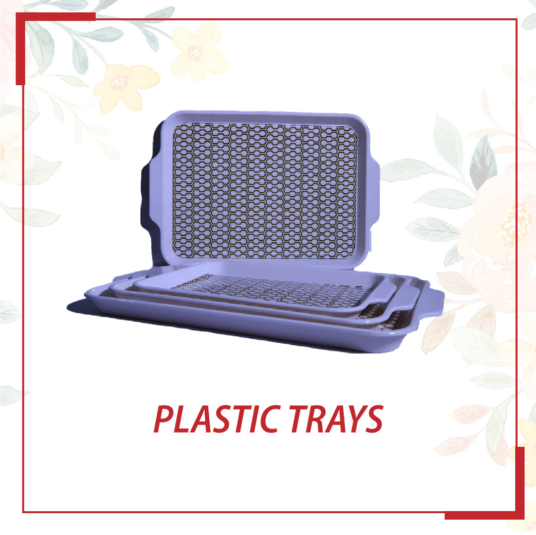 3pcs Double Glazed Plastic Tray Set (P1)