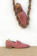 PASTEL TONE SUEDE LOAFERS