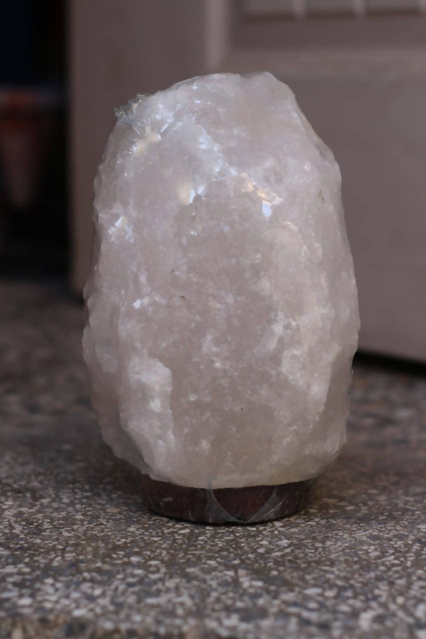 NATURAL SALT LAMP (PURE WHITE)