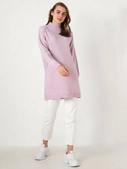 Oversize Lilac Knitwear Tunic